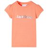 T-shirt til børn str. 92 neon-orange