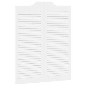 vidaXL Svingd&oslash;re 100 x 40 cm Massivt fyrretr&aelig; Hvid