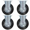 vidaXL faste hjul 4 stk. 125 mm