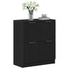 vidaXL Sideboard Sort eg 60 x 30 x 70 cm Konstrueret tr&aelig;