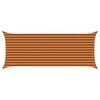 vidaXL Solskygge sejl Orange og Brun 5 x 2 m 100% polyester Oxford