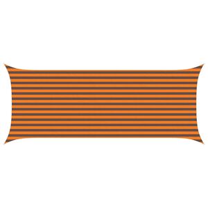 vidaXL Solskygge sejl Orange og Brun 5 x 2 m 100% polyester Oxford