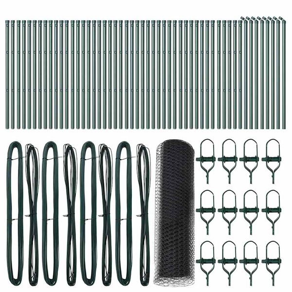 vidaXL Hegnsp&aelig;l Gr&aring; 100 x 0,4 m (13 mm mesh) St&aring;l og PVC