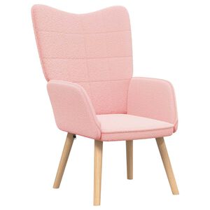 vidaXL l&aelig;nestol Lyser&oslash;d 62 x 67 x 95,5 cm Sherpa-stof
