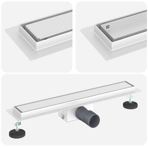 vidaXL 2 i 1 bruserafl&oslash;b S&oslash;lv 60 cm Rustfrit St&aring;l 304