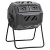 vidaXL kompostbeholder til have 73x64x95 cm 160 l sort