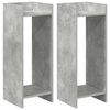 vidaXL Planteholder 2 stk. BetonGr&aring; 30 x 30 x 80 cm Konstrueret tr&aelig;