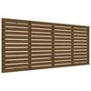 vidaXL sengegavl 206x3x91,5 cm massivt fyrretr&aelig; gyldenbrun