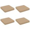 vidaXL 4-Stykke S&aelig;depuder VUGHT 4 pcs 100% polyester Sandfarvet