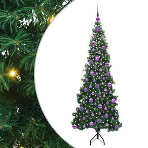 vidaXL Hj&oslash;rne Kunstigt Juletr&aelig; med 300 LED'er Gr&oslash;n 180 cm PVC og metal