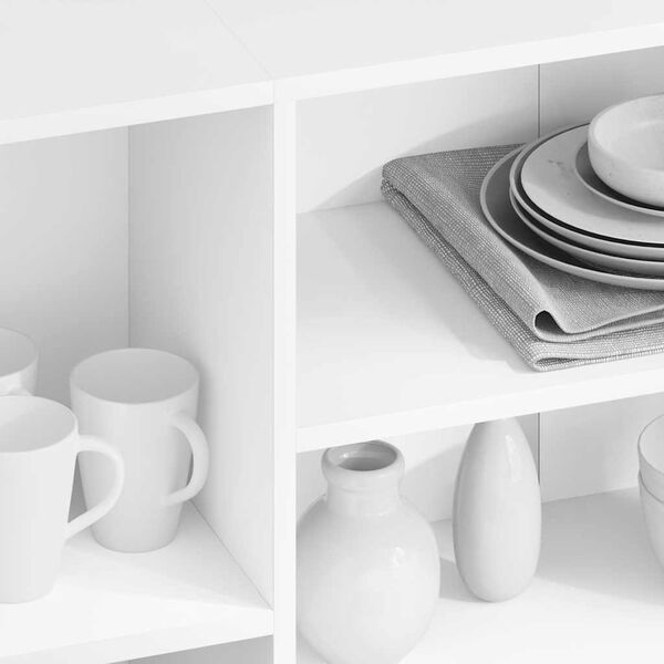 vidaXL skænk 120x30x75 cm konstrueret træ hvid