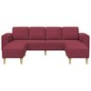 vidaXL Stue Sofa 3 pcs Vinr&oslash;d Polyester