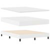 vidaXL Box spring seng med madras Hvid 140 x 200 cm Kunstl&aelig;der