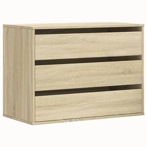 vidaXL kommode til hj&oslash;rne 80x41x58 cm konstrueret tr&aelig; sonoma-eg