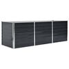 vidaXL h&aelig;vet plantekasse 240x80x77 cm galvaniseret st&aring;l antracitgr&aring;