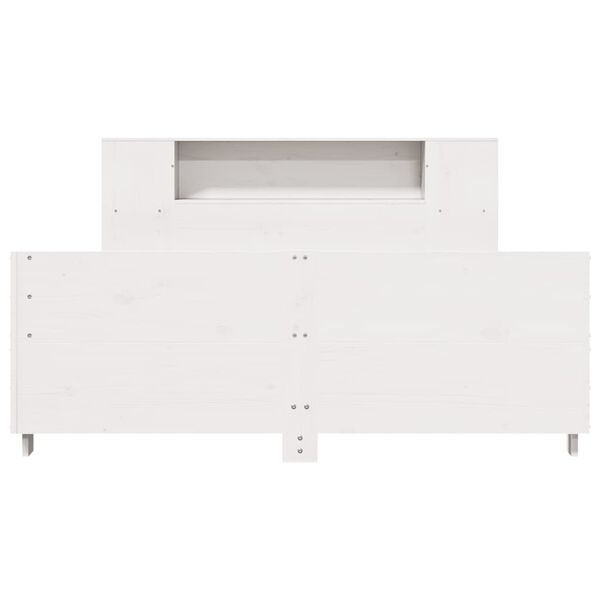 vidaXL sengeramme uden madras 120x200 cm massivt fyrretr&aelig; hvid