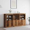 vidaXL Sideboard Gammelt tr&aelig; 181,5 x 37 x 100 cm Konstrueret tr&aelig;
