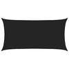 vidaXL Solsejl Sort 2,5 x 6 m HDPE
