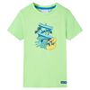 vidaXL T-shirt til b&oslash;rn str. 116 neongr&oslash;n
