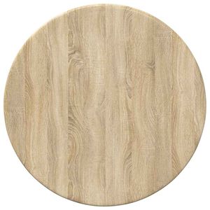 vidaXL Bordplade &Oslash; 30 x 1,5 cm Rund Konstrueret tr&aelig; Sonoma-eg