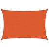 vidaXL solsejl 3x5 m 160 g/m² HDPE rektangulær orange