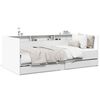 vidaXL daybed med skuffer uden madras 90x190 cm hvid