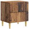 vidaXL Sengebord Gammelt tr&aelig; 43 x 34,5 x 48 cm Konstrueret tr&aelig;