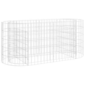 vidaXL gabion-h&oslash;jbed 120x50x50 cm galvaniseret jern