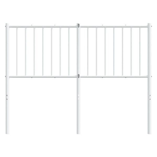 vidaXL udskiftningsgavl 120 cm metal hvid