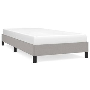 vidaXL Sengeramme uden madras Lysegr&aring; 80x200 cm Stof