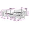 vidaXL Sofas&aelig;t 9 pcs Naturfarvet Massivt Akacietr&aelig;