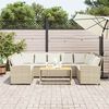 vidaXL havesofa med hynder polyrattan beige