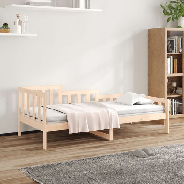 vidaXL daybed uden madras 90x200 cm massivt fyrretræ