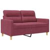 vidaXL 2-personers sofa 120 cm stof vinr&oslash;d