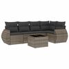 vidaXL sofas&aelig;t til haven 6 dele med hynder polyrattan gr&aring;
