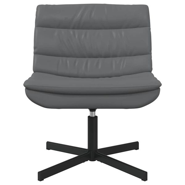 vidaXL Drejestol Gr&aring; 63 x 75 x 76 cm PU