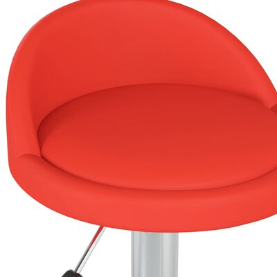 vidaXL arbejdsstol kunstlæder rød