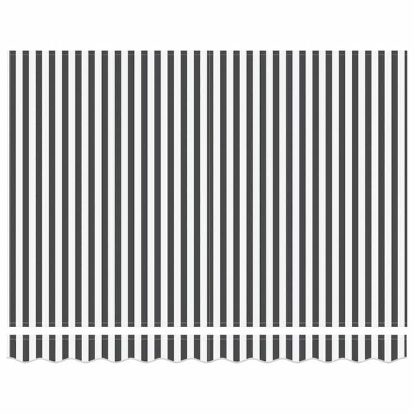 vidaXL Utrækkelig Markise Anthracit og hvid 300 x 250 cm