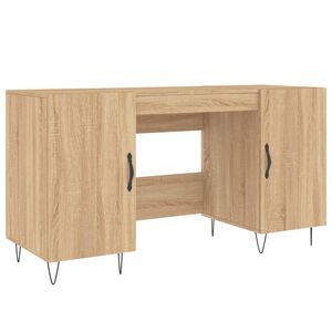 vidaXL skrivebord 140x50x75 cm konstrueret tr&aelig; sonoma-eg
