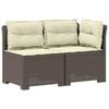 vidaXL 2-personers Havem&oslash;belsofa med Pudefyld Rattan Look 2-personers
