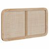 vidaXL Hovedg&aelig;rde med hovedg&aelig;rde Naturfarvet 100 x 55 x 3 cm Rattan
