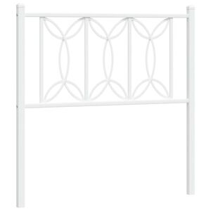 vidaXL udskiftningsgavl 75 cm metal hvid