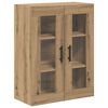 vidaXL Highboard med skuffe 2 pcs Artisan Egetr&aelig; Konstrueret tr&aelig;
