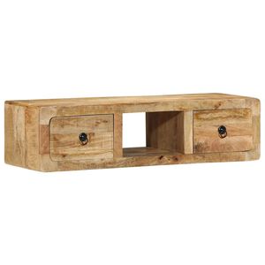 vidaXL v&aelig;gh&aelig;ngt tv-skab 100x32x25 cm massivt ru mangotr&aelig;