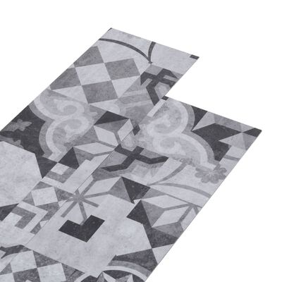 vidaXL selvklæbende gulvbrædder 4,46 m² 3 mm PVC grå mønster