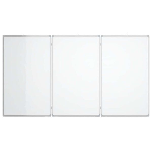 vidaXL magnetisk whiteboard 180x80x1,7 cm foldbart aluminium