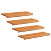 vidaXL Trappetrin 4 stk. 70 x 30 x 2 cm Lys Brun Solid b&oslash;g