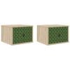 vidaXL V&aelig;gmonteret natbord GELEEN 2 stk. Sonoma-eg 36 x 33 x 25 cm