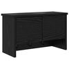 vidaXL V&aelig;gmonteret Jakkeholder V&aelig;gmonteret Sort eg 50 x 20 x 30 cm