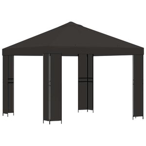 vidaXL Pavillon 3 x 3 m Antracit Polyester og St&aring;l 190 gsm